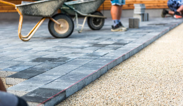 Residential Paver Driveway in Newington Forest, VA